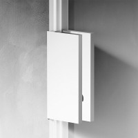 Душевая перегородка Am.Pm X-Joy W94UWI-100-F1-MTE, 100 см, со свободным входом, стекло прозрачное, фурнитура хром матовый