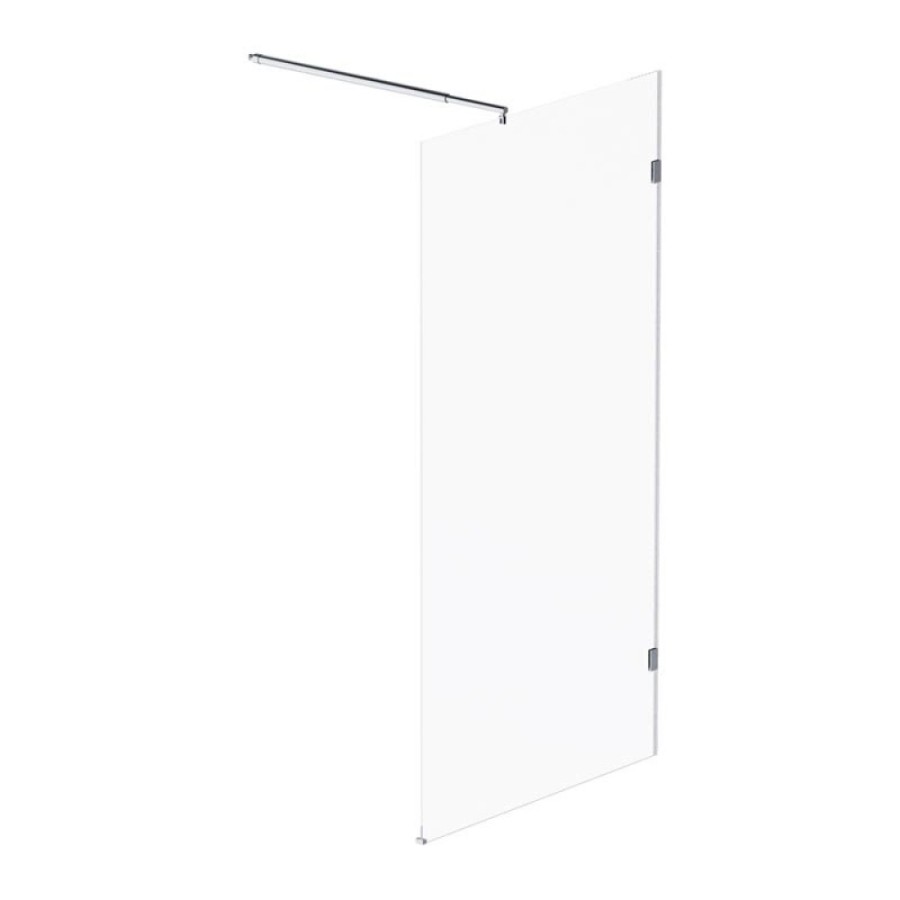 Душевая перегородка Am.Pm X-Joy W94WI-100-F1-MTE, 100 см, со свободным входом, стекло прозрачное, фурнитура хром матовый