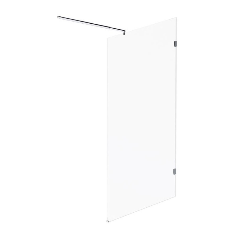 Душевая перегородка Am.Pm X-Joy W94WI-110-F1-MTE, 110 см, со свободным входом, стекло прозрачное, фурнитура хром матовый