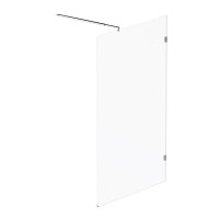 Душевая перегородка Am.Pm X-Joy W94WI-120-F1-MTE, 120 см, со свободным входом, стекло прозрачное, фурнитура хром матовый