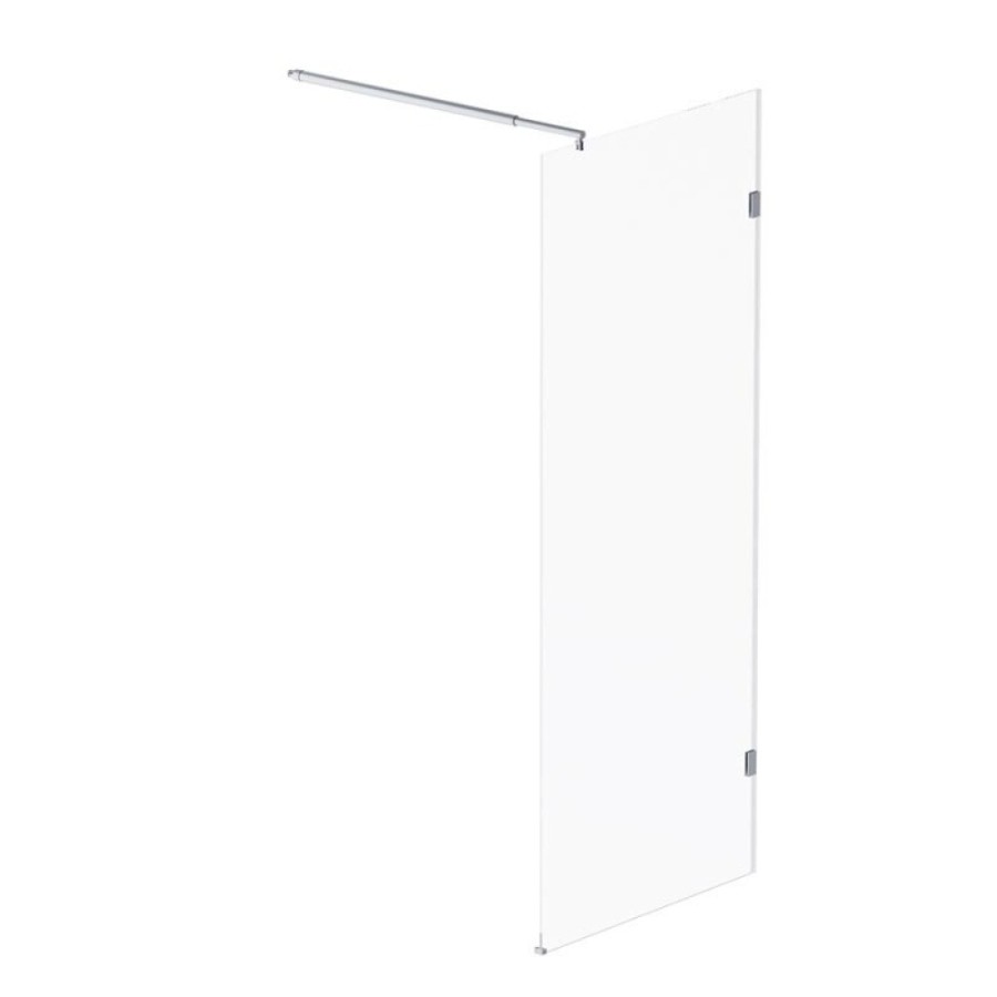 Душевая перегородка Am.Pm X-Joy W94WI-80-F1-MTE, 80 см, со свободным входом, стекло прозрачное, фурнитура хром матовый