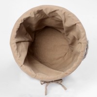 Корзина WasserKraft Aller, большая для белья с крышкой, плетеная, WB-106-L, белый/бежевый