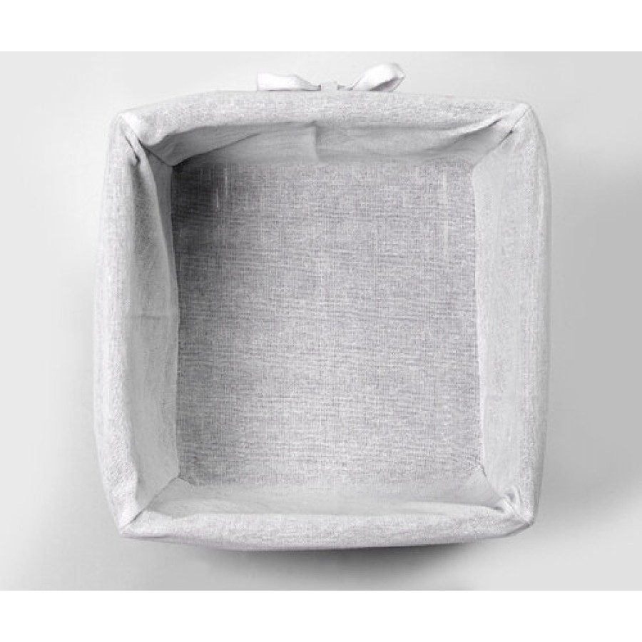 Корзина WasserKraft Alme WB-150-L, большая для белья, темно-коричневый/белый