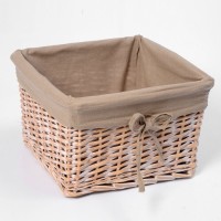 Корзина для белья WasserKraft Kammel WB-180-M, средняя, темно-кремовый/бежевый