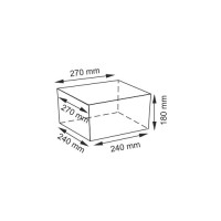 Корзина для белья WasserKraft Kammel WB-180-S, маленькая, темно-кремовый/бежевый