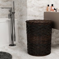 Корзина для белья WasserKraft Bever WB-240-L, ширина 45 см, глубина 45 см, высота 56 см, коричневая