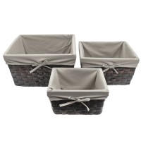 Корзина WasserKraft Berkel WB-480-L, большая для белья, темно-кремовый/бежевый