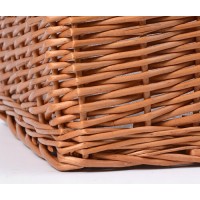 Корзина WasserKraft Dinkel WB-580-S, маленькая, для белья, белый/светло-коричневый