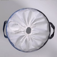 Корзина для белья WasserKraft Ammer, WB-702, белый/серый/черный