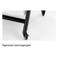 Корзина для белья WasserKraft Naab WB-860-L, 79 х 46.5 х 72 см, белый/черный