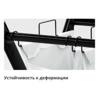 Корзина для белья WasserKraft Naab WB-860-L, 79 х 46.5 х 72 см, белый/черный
