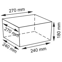 Корзина WasserKraft для белья, плетеная, бежевая, WB-880-S