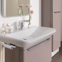 Тумба под раковину Geberit myDay Y824061000, 50 см, подвесная, цвет какао с молоком