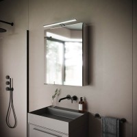 Зеркальный шкаф Sancos Hilton Z600 60, с подсветкой, 60 х 74 см
