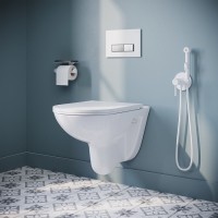Подвесной безободковый унитаз Iddis Zodiac ZDCRDSEi25, крышка микролифт, белый