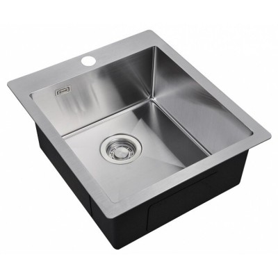 Мойка Zorg Light ZL R 450510, 45 х 51 см, брашированная матовая нержавеющая сталь