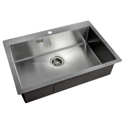 Мойка Zorg Light ZL R 750510, 75 х 51 см, брашированная матовая нержавеющая сталь