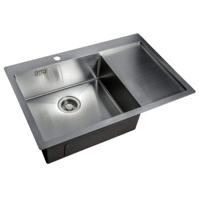 Мойка Zorg LIGHT ZL R 780510-L/R, 78 х 51 см, брашированная матовая нержавеющая сталь