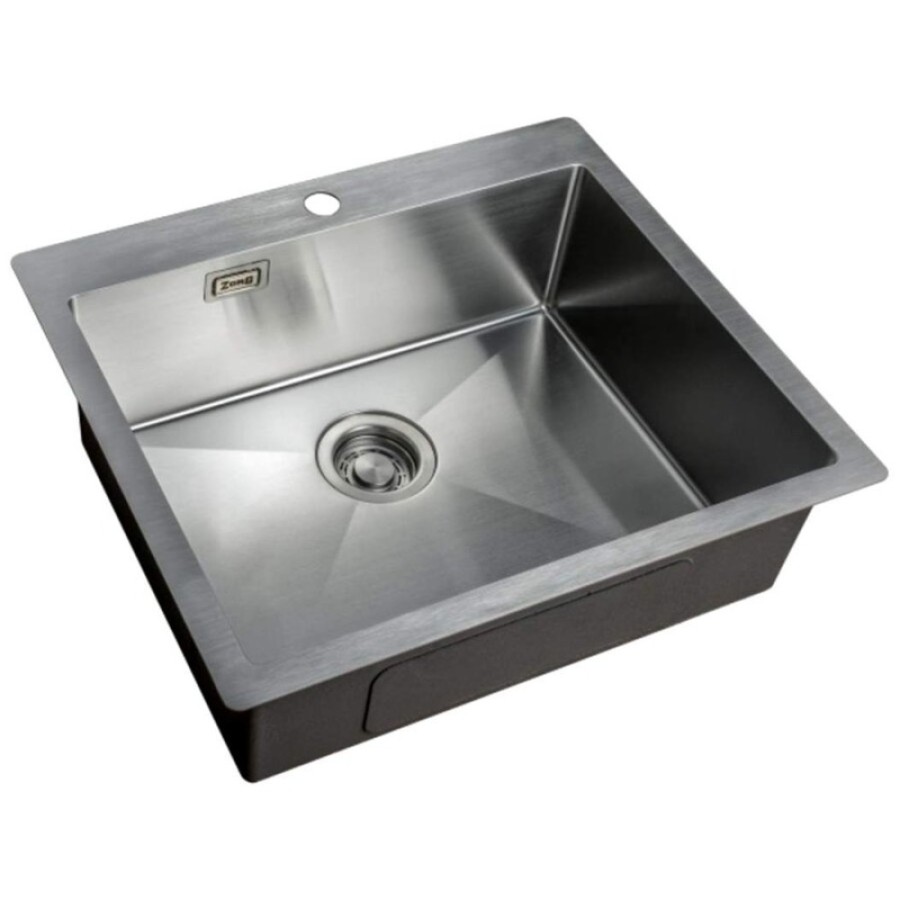 Мойка Zorg Light ZL R 590510, 59 х 51 см, брашированная матовая нержавеющая сталь