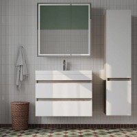 Пенал Iddis Zodiak ZOD35A0i97, 35 см, подвесной, белый матовый/ясень шимо