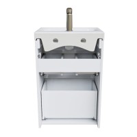 Тумба с раковиной Iddis Zodiac 50 см подвесная, 2 ящика, белый матовый, ZOD5CBFi95K