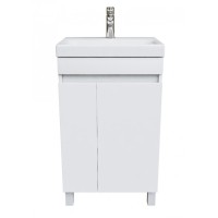 Тумба с раковиной Iddis Zodiac 50 см подвесная, 2 двери, белый матовый, ZOD5CDFi95K