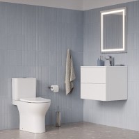 Напольный унитаз-компакт Iddis Zodiac X ZODRDSEi24, безободковый, крышка микролифт, белый