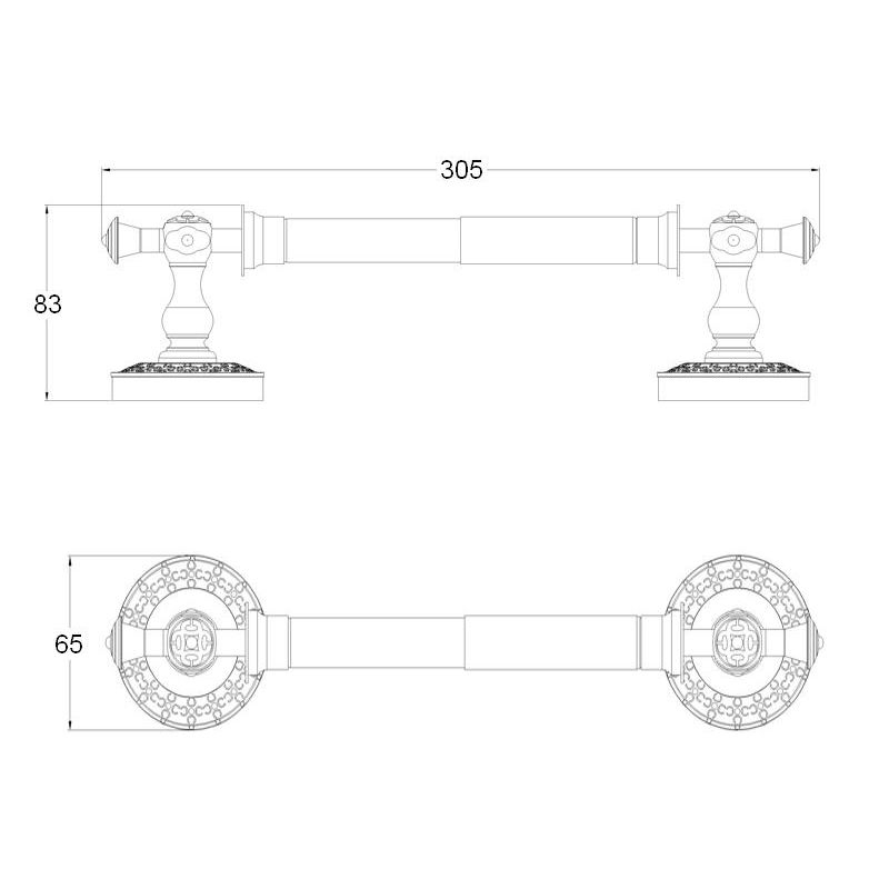 Держатель туалетной бумаги ZorG BR AZR 07 BR Бронза
