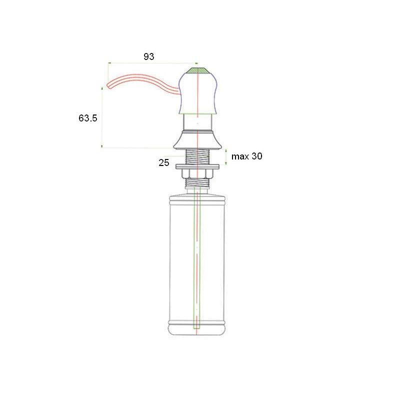 Дозатор для жидкого мыла ZorG ZR-26 CR Хром