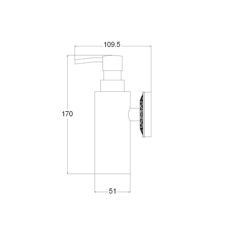Дозатор для жидкого мыла ZorG SL AZR 16 SL Серебро