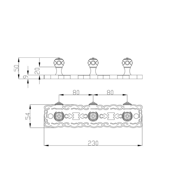 Вешалка для полотенец ZorG SL AZR 17 SL Серебро