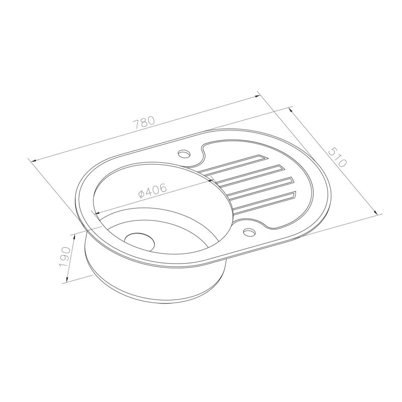 Кухонная мойка ZorG Glass GL-7851-OV-BLACK-BRONZE Черный / Бронза