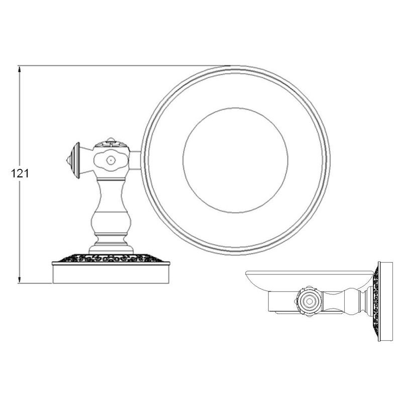 Мыльница ZorG BR AZR 06 BR Бронза