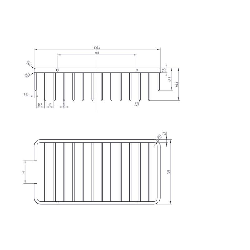 Полка корзина ZorG BR AZR U-1 BR Бронза