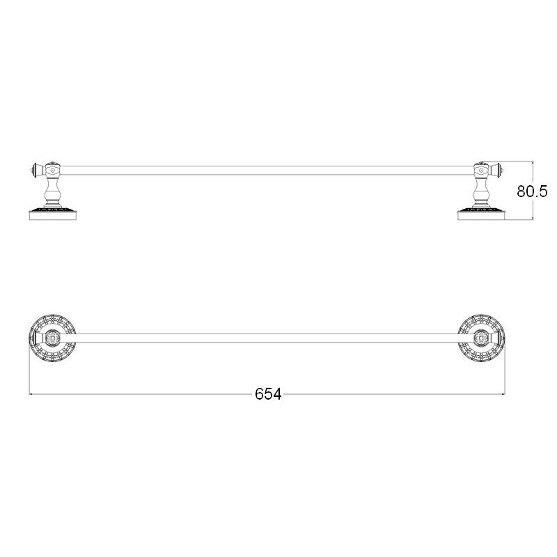 Полотенцедержатель ZorG BR AZR 12 BR Бронза