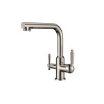 Смеситель ZorG Clean Water ZR 313 YF-33 NICKEL для к...