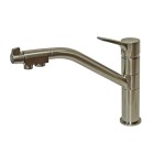 Смеситель ZorG Clean Water ZR 401 KF NICKEL для кухо...