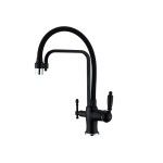 Смеситель ZorG Sanitary ZR 342-6 YF BLACK для кухонн...