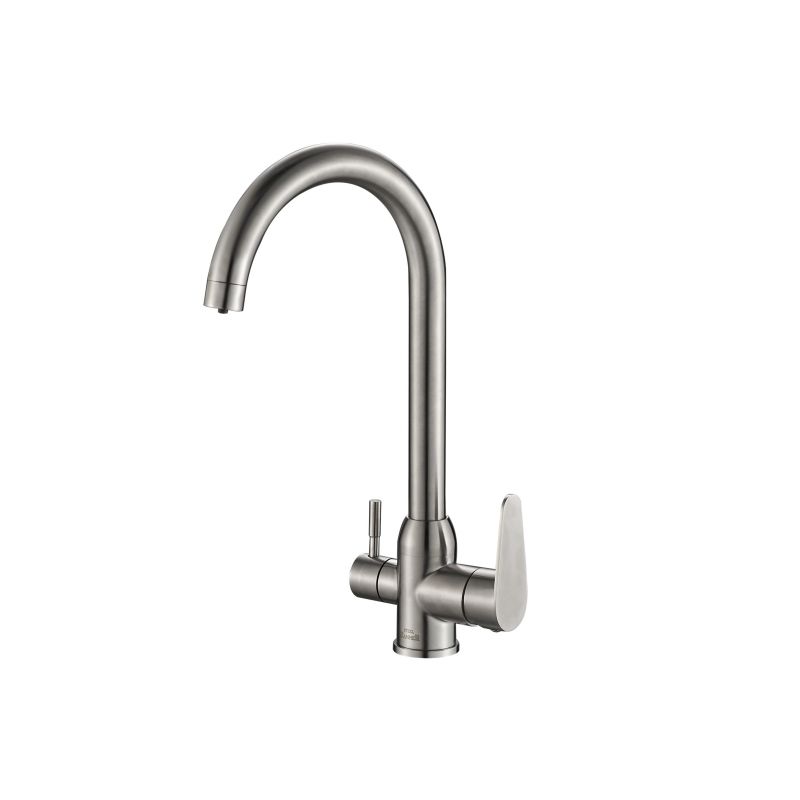 Смеситель Steel Hammer SH 723 INOX для кухонной мойки, сталь Смеситель Steel Hammer SH 723 INOX для кухонной мойки, сталь