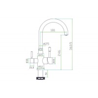 Смеситель для кухни ZorG Inox SZR-1339 Хром