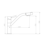 Смеситель ZorG Clean Water ZR 401 KF ЧЕРНЫЙМЕТАЛЛИК ...