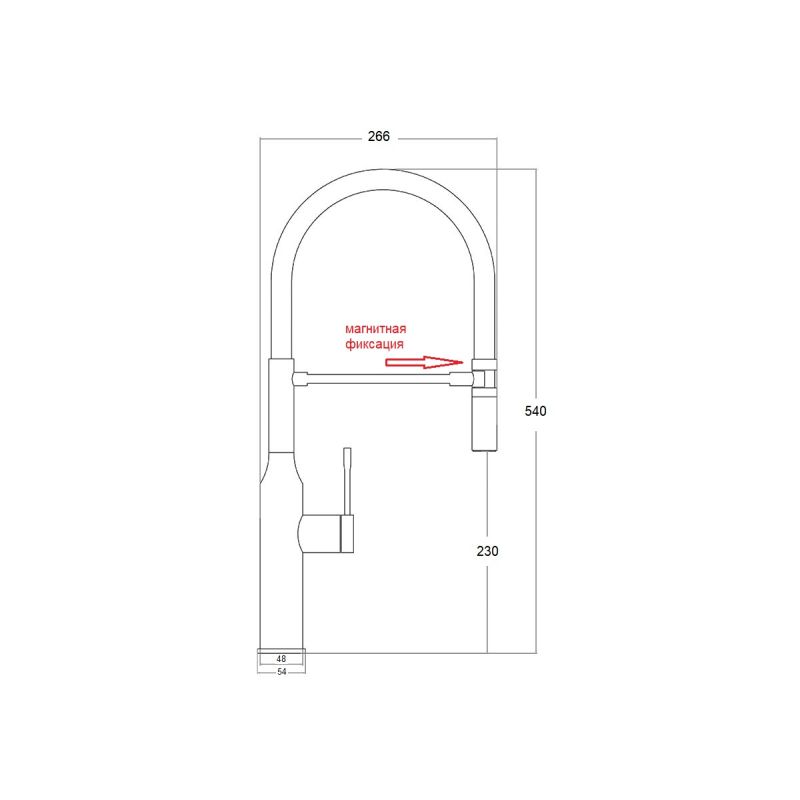 Смеситель Steel Hammer Magnit SH 2022 BRONZE для кухонной мойки, бронза