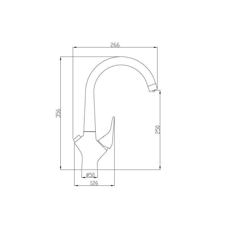 Смеситель Steel Hammer SH 815 BRONZE для кухонной мойки, бронза