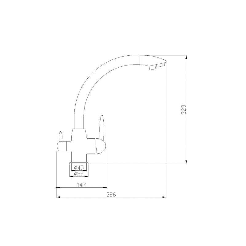 Смеситель Steel Hammer SH 699 CR