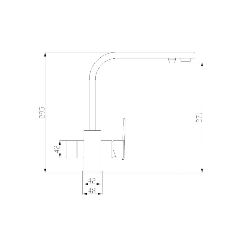 Смеситель для кухни Zorg Steel Hummer SH 905 CR хром