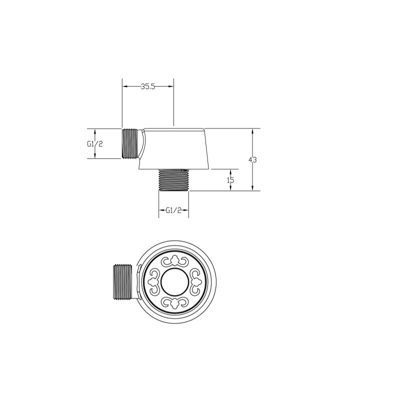 Шланговое подключение ZorG Antic AZR 4 BR Бронза