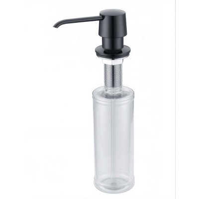Дозатор встраиваемый для жидкого мыла Zorg Inox ZR-20 BLACK, цвет черный