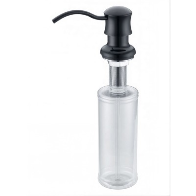Дозатор встраиваемый для жидкого мыла Zorg Inox ZR-21 BLACK, цвет черный