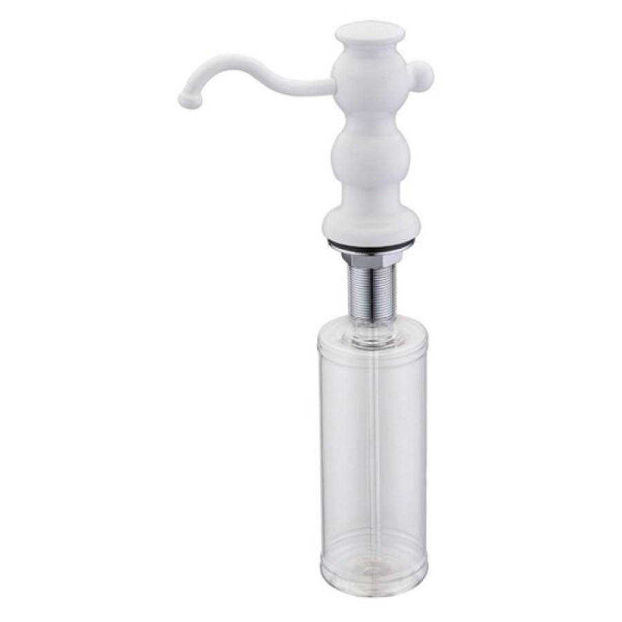 Дозатор встраиваемый для жидкого мыла Zorg Inox ZR-25 WHITE, цвет белый