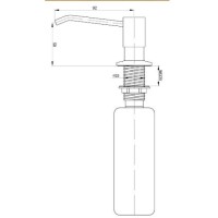 Дозатор встраиваемый для жидкого мыла Zorg Inox ZR-28 BR, бронза